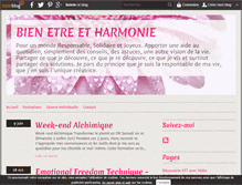 Tablet Screenshot of bienetreetharmonie.com